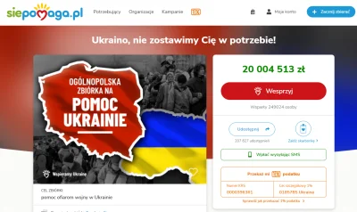 KIJU87 - https://www.siepomaga.pl/ukraina

Zbiórka właśnie przekroczyła 20 baniek :...