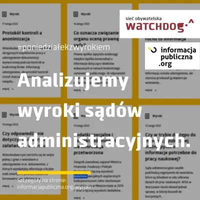 WatchdogPolska - W ramach #poniedziałekzwyrokiem dodaliśmy kilka wyroków na stronę: i...