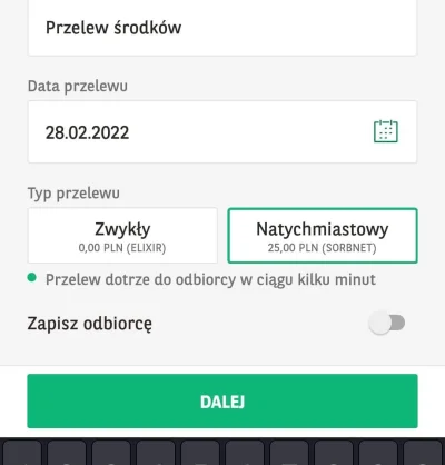 Alter_Konto - 25 zł opłaty za natychmiastowy przelew z paribas do mbanku
Ładnie się c...