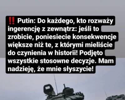 Onaaa20 - Myśle, że Putin tak starszyc potrafi ale jakiś mały % jest, że odpali atom....