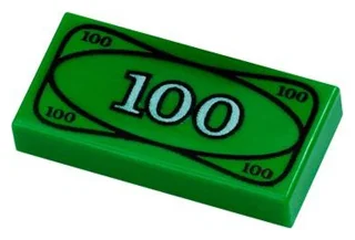 Dziekan5 - Według Bricklinka klocek Lego w kształcie banknotu jest wart (ceny średnie...