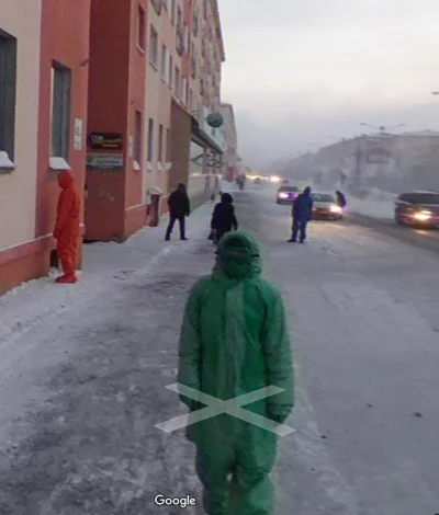 ale-heca - Google Street View, Norylsk w Rosji. 
Czy ktoś potrafi wyjaśnić w jakim c...