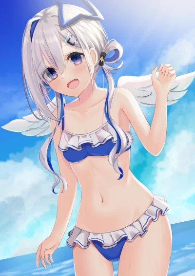 Hajak - #randomanimeshit #anime #virtualyoutuber #hololive #amanekanata #swimsuit