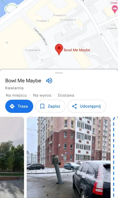 Bombel757 - Na Google Maps zaczyna się już dziać. Jedna z restauracji w Moskwie.