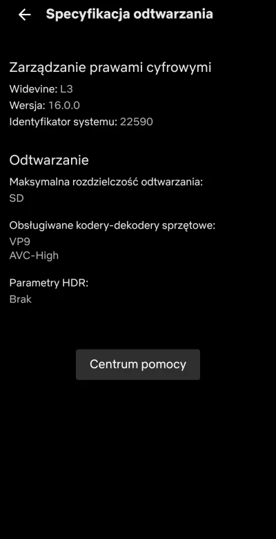 xetrian - o co chodzi z tym ze maksymalna 
jakosc odtwarzania to sd a mam na netflix...