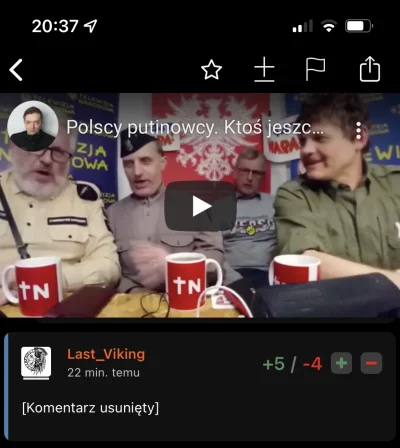 Last_Viking - Moderacja też prorosyjska? Co to za usuwanie komentarzy? ( ͡° ʖ̯ ͡°) 

...