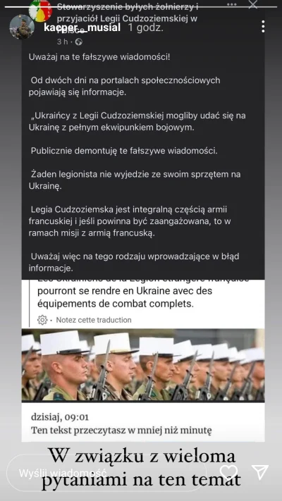 dawid131 - Informacja o udziale ukraińskich czynnych legionistów była plotką bez pokr...