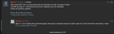 Shutub - @Shin-chan: Dobra to teraz sobie życzę żeby putin upadł i sobie głupi ryj ro...