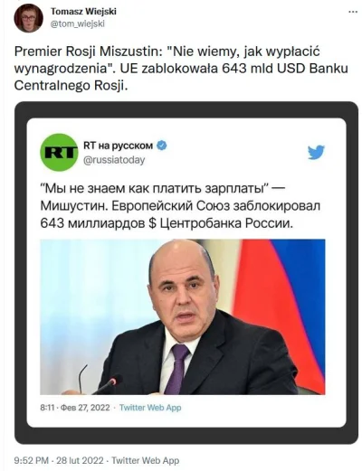 CipakKrulRzycia - #ukraina #pieniadze 
#rosja Ktoś to może potwierdzić?