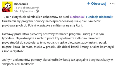 Delikatesov - 10 milionów od Biedronki 

https://media.biedronka.pl/179458-10-mln-z...