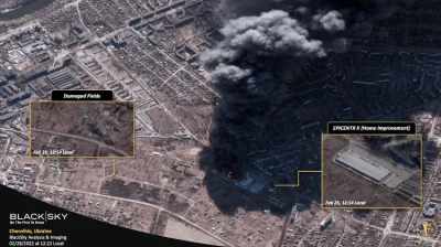yolantarutowicz - Zdjęcie satelitarne pokazujące skutki rosyjskiego ostrzału miasta C...