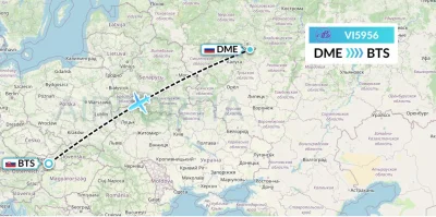 Seentas - VI 5956 Status i rozkład lotu Volga-Dnepr Airlines Moskwa do Bratysława: St...