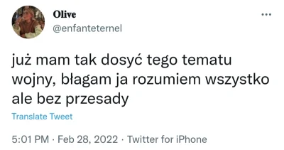 Lolenson1888 - Polskie nastolatki na Twitterze mają już dosyć tematu wojny. Czy będzi...