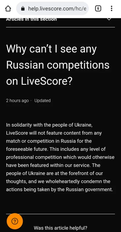 thrawn41 - #livescore wywaliło wszystkoe ruskie rozgrywki ze swojej strony i aplikacj...