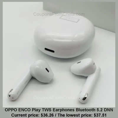 n____S - OPPO ENCO Play TWS Earphones Bluetooth 5.2 DNN
Cena: $36.26 (najniższa w hi...
