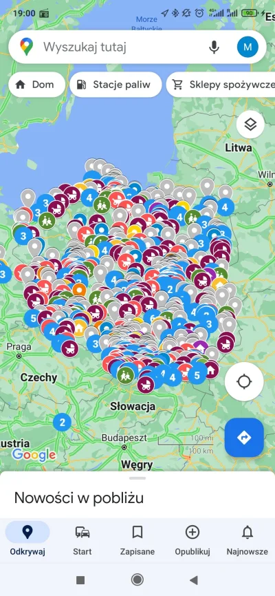 1950M - Mirki z #telefony #googlemaps jak odznaczyć te punkty? Wlazłem w plik na wyko...