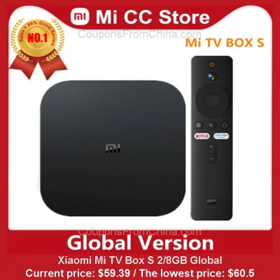 n____S - Xiaomi Mi TV Box S 2/8GB Global
Cena: $59.39 (najniższa w historii: $60.50)...
