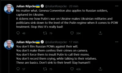 U.....a - Chlip chlip źli Ukraińcy każą dzwonić jeńcom do bliskich, żeby powiedzieli,...