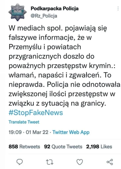 Krupcio18 - Jest stanowisko Policji w sprawie Przemyśla. Polskie kibolstwo/prawica ja...