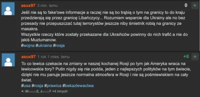 klawiszs - Podobno nie ma tutaj ruskich trolli. Pierwszy wpis @asux97 i najnowszy. Po...