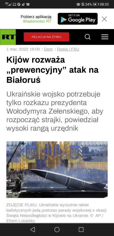 rojek - #wojna #ruskimir Onuce już szykują propagandę żeby wciągnąć Białoruś do wojny...