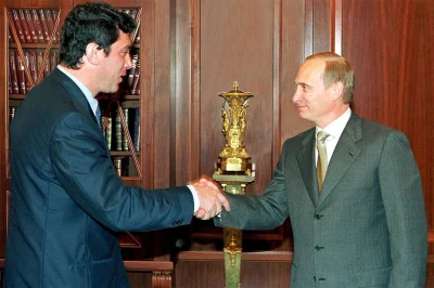 myrmekochoria - Borys Niemcow i Władimir Putin na Kremlu, 2000. Niedawno była rocznic...