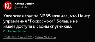 yosemitesam - #rosja #ukraina #wojna #bialorus
Grupa hakerów NB65 przekazała, że cen...