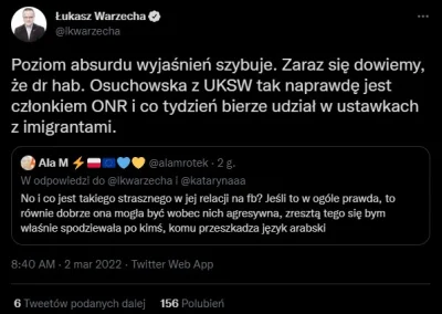 N.....m - @Kryspin013: dr z UKSW twierdzi że zostałą uderzona przez uchodzce pod imie...