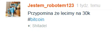 nicspecjalnego - @Jestem_robotem123 dlaczego przestałeś przypominać? ( ͡° ʖ̯ ͡°)

i...