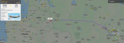 piterek - Dlaczego samolot z Rosji leci nad Litwą? Ma specjalne zezwolenie?
#flightr...