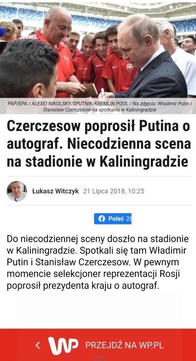 albercik90 - @kosteq64 Po wpisaniu w google Czerczesow i Putin najbardziej wskazujący...