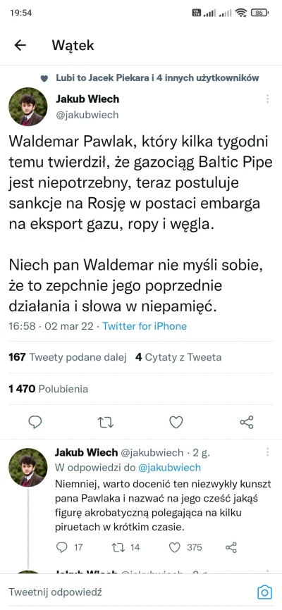 Kapitalista777 - Przypomnijmy, że Wykopki broniły tego typa za umowę gazową z Rosją, ...