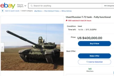 Seentas - Ukraińcy sprzedają używane rosyjskie czołgi na eBayu ( ͡° ͜ʖ ͡°)
#ukraina