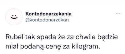 Kasoh32 - Ruble przeliczane na kilogramy ( ͡° ͜ʖ ͡°) 

#wojna #ukraina #rosja #swiat ...