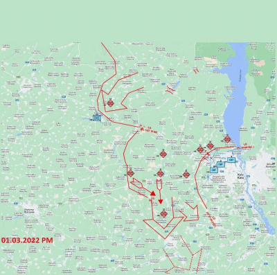 Horvath - Nałożyłem na siebie kilka map ukazujących przebieg kontrofensywy na zachodz...