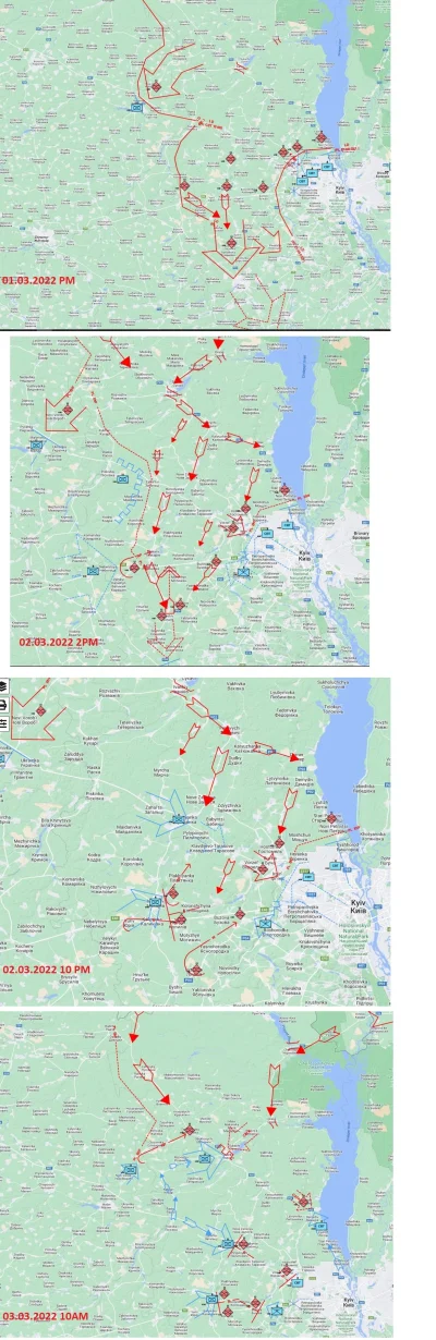 predki - Zmiana sytuacji wojsk pod Kijowem według Jarosława Wolskiego. Wygląda jak ko...