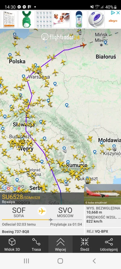 p__m - WTF? Rosyjski samolot wciąż korzysta z naszej przestrzeni i nie jest to jedyny...