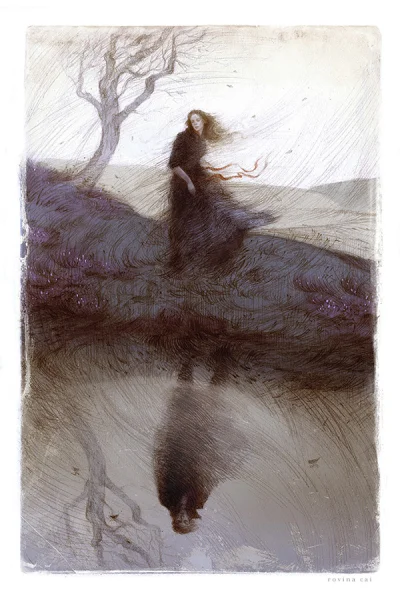 thymotka - ilustracja do Wichrowych Wzgórz Emily Brontë, autorstwa Rovina Cai.


#...