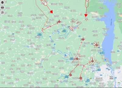 drhab - Update mapki od Wolskiego, ok. 30 minut temu. Ukraińcy przeprowadzają skutecz...