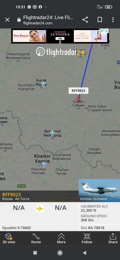 czarrny - #flightradar24 #rosja #ukraina