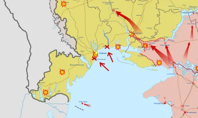 JanLaguna - @JanLaguna: Obecna sytuacja na południu Ukrainy i potencjalne miejsca wys...