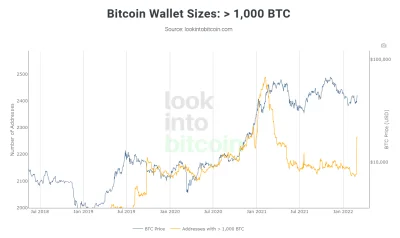 joemaster - Między 27.02-28.02 jest o 130 więcej portfeli BTC o wartości ponad 10 mil...