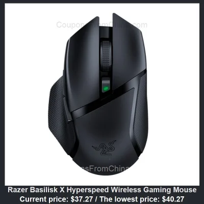 n____S - Razer Basilisk X Hyperspeed Wireless Gaming Mouse
Cena: $37.27 (najniższa w...