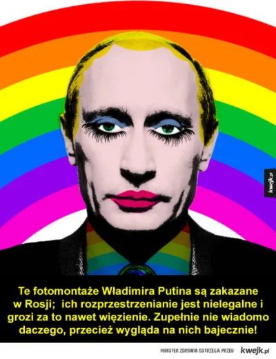 yale - @daweed666: Podobno ten obrazek wkurza Putina i grozi za to więzienie. Ciekawe...