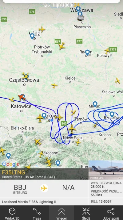 Ski - F34 nad Krakowem też się pojawia