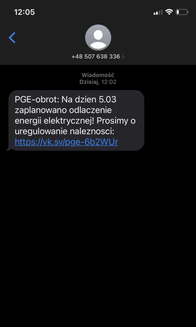 kolegikolega - Uwaga dzisiaj masowo wysyłany jest #scam Ty razem #elektryka #pge #osz...