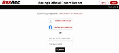 mrbarry - WTF! Od kiedy #boks Boxrec https://boxrec.com/ wymaga rejestracji, żeby wej...