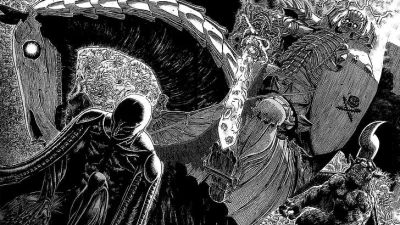 MissInjustice - @MissInjustice macie tu przykłady kadrów 
Tutaj Kentaro Miura