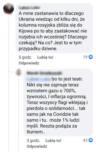 Kadet20 - Toż ta cała wojna której nie ma to szopka i temat zastępczy do wprowadzenia...