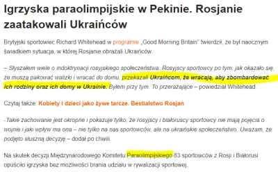 kepak - #wojna #rosja #ukraina #paraolimpiada 
Zazwyczaj nie śmieje się z niepełnosp...